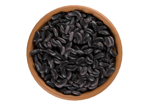 Black kidney beans bowl Model 3D