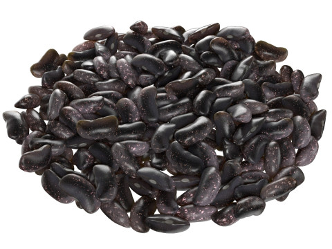Black kidney beans bowl Model 3D