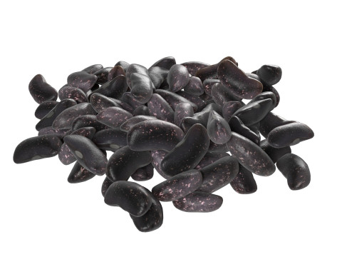 Black kidney beans pile 3D मॉडल