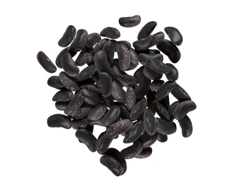 Black kidney beans pile 3D Model