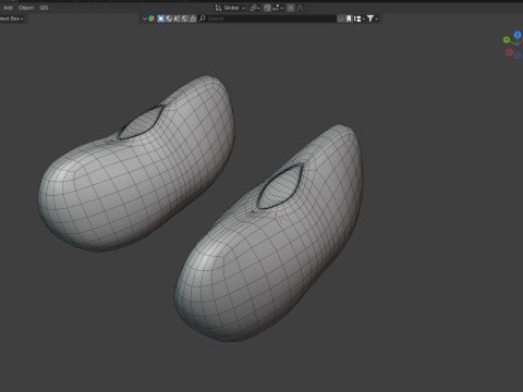 Cranberry Borlotti bean Modelo 3D
