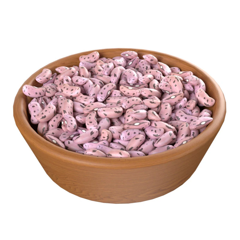 Tigela de feijão Borlotti com cranberry Modelo 3D .c4d .max .obj .3ds .fbx .stl .blend