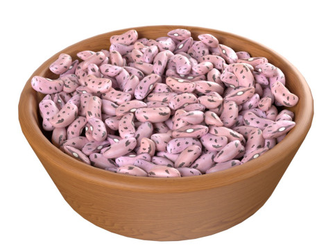Cranberry Borlotti bean bowl Modelo 3D