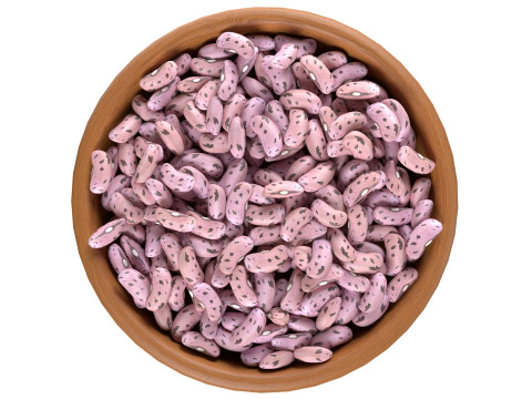 Cranberry Borlotti bean bowl Modelo 3D