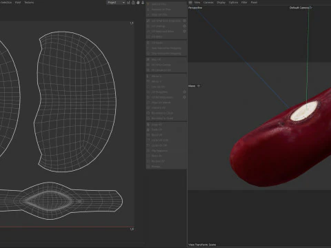 Pilha vermelha de feij&atilde;o vermelho Modelo 3D