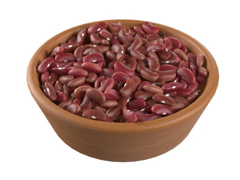 Tigela de feij&atilde;o vermelho Modelo 3D