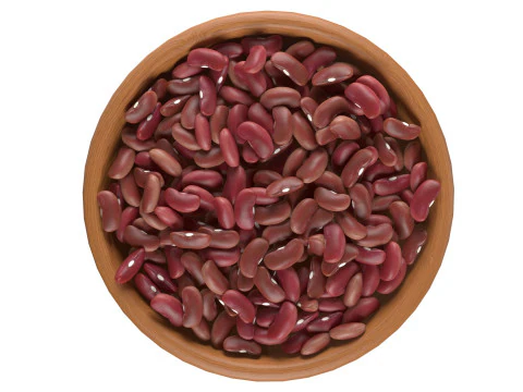 Tigela de feij&atilde;o vermelho Modelo 3D