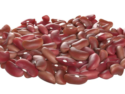 Tigela de feij&atilde;o vermelho Modelo 3D