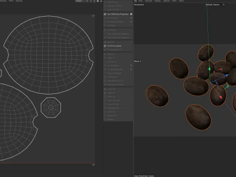 Pilha preta de sementes de l&oacute;tus Modelo 3D