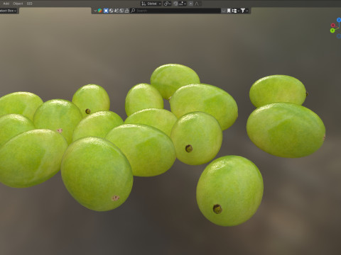 Lotus seed green pile Modelo 3D