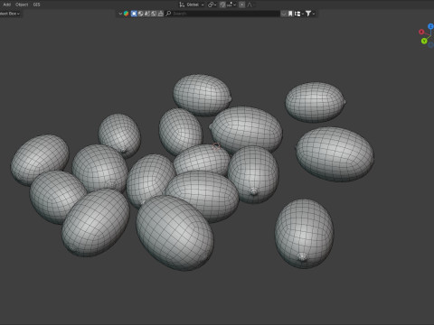 Lotus seed green pile Modelo 3D