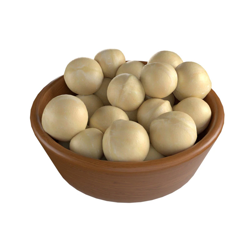 Macadamia nut kernel bowl 3D Model .c4d .max .obj .3ds .fbx .stl .blend 