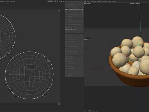 Macadamia nut kernel bowl Modello 3D
