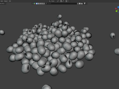 Mung bean pile Modelo 3D