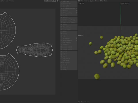 Pilha de feij&atilde;o mungo Modelo 3D