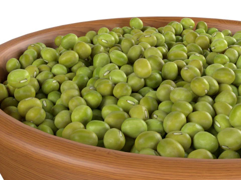 Tigela de feij&atilde;o mungo Modelo 3D