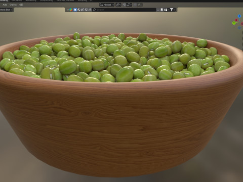 Mung beans bowl Modelo 3D