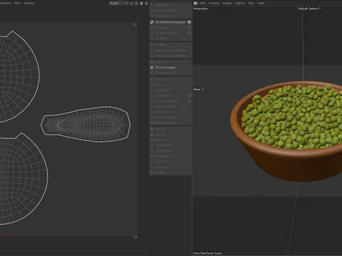 Tigela de feij&atilde;o mungo Modelo 3D