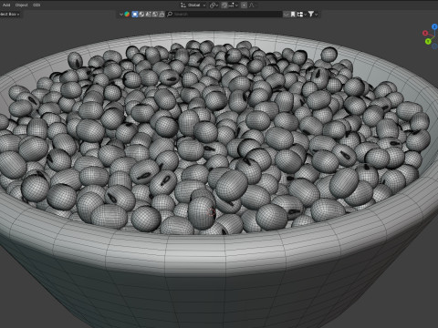 Mung beans bowl Modelo 3D