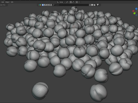 Mustard seed pile 3D-Modell
