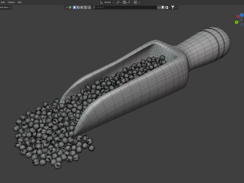 Mustard seed scoop Scoop Modelo 3D