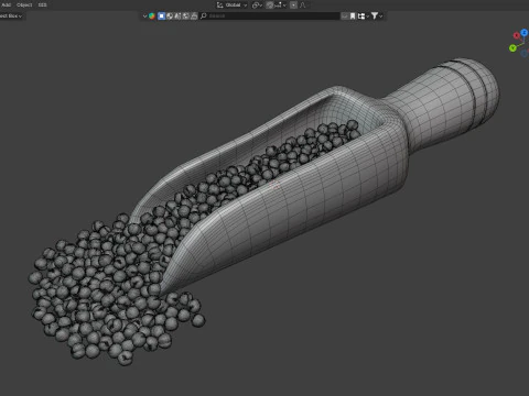 Colher de semente de mostarda Modelo 3D
