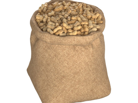 Peanut bag sack 3D मॉडल