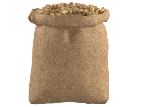 Worek z orzeszkami ziemnymi Model 3D