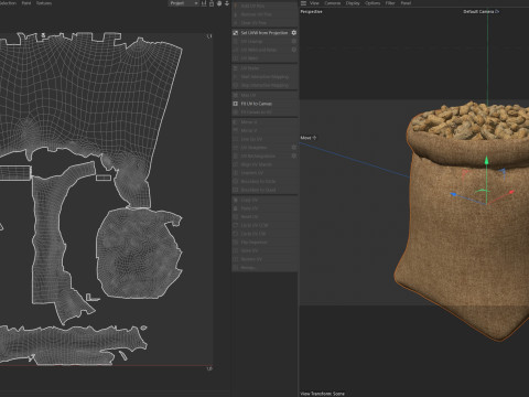 Peanut bag sack 3D 模型