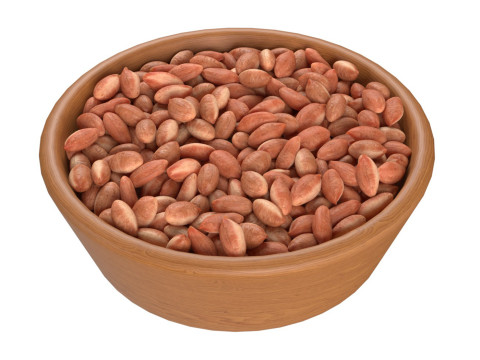 Peanut kernel brown bowl 3D मॉडल