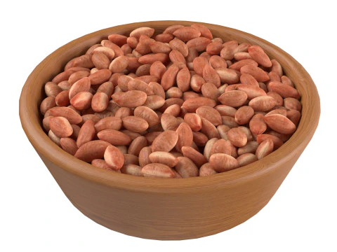 Tigela marrom de caro&ccedil;o de amendoim Modelo 3D