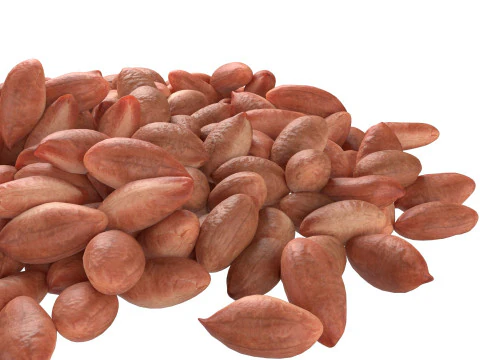 Pilha marrom de caro&ccedil;o de amendoim Modelo 3D