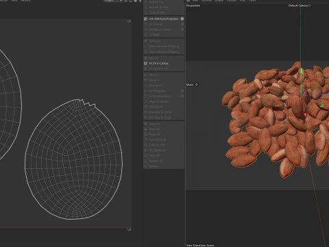 Pilha marrom de caro&ccedil;o de amendoim Modelo 3D