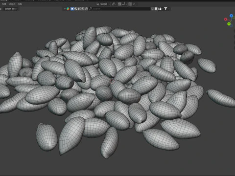 Pilha marrom de caro&ccedil;o de amendoim Modelo 3D