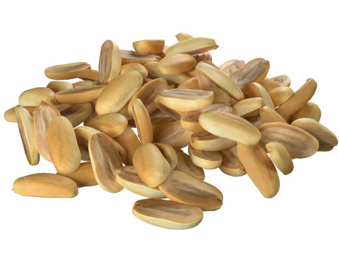 Media pila de man&iacute; blanco Modelo 3D