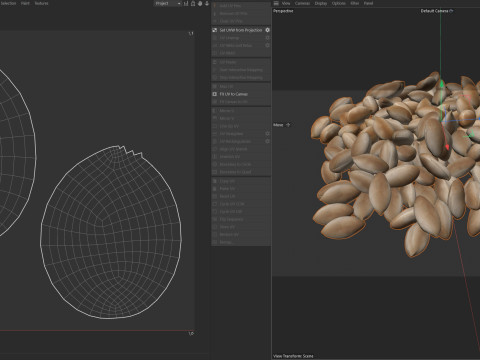 Peanut kernel white pile Modelo 3D