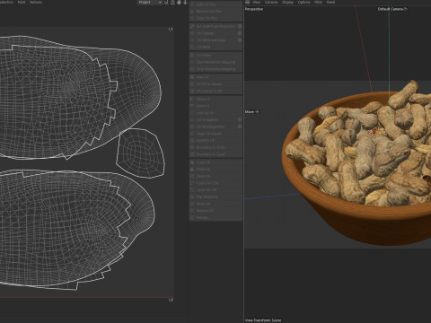 Peanut whole bowl 3D 모델