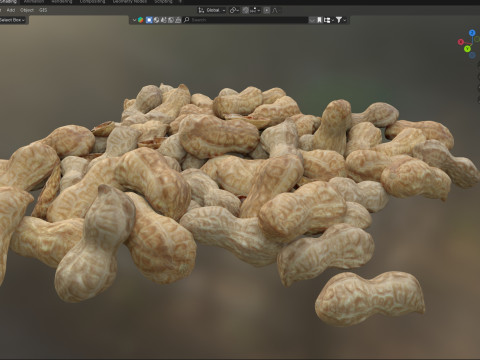 Peanut whole pile 3D 模型