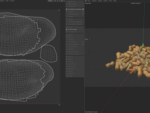 Pilha inteira de amendoim Modelo 3D