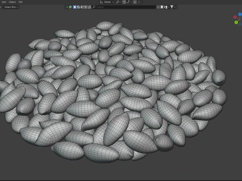 Tigela branca de caro&ccedil;o de amendoim Modelo 3D