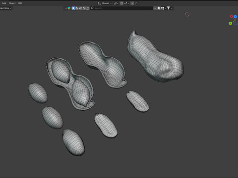 Peanut collection 3D Модель