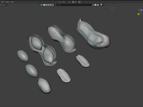 Колекція арахісу 3D Модель