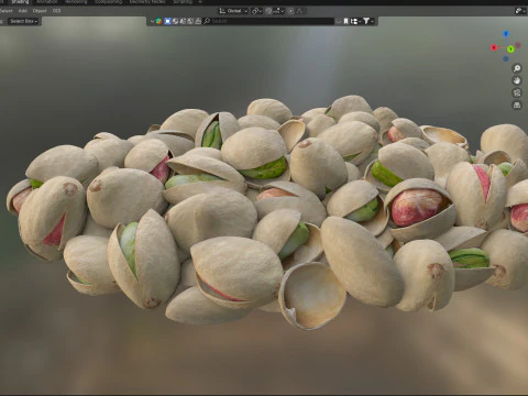 Tigela de casca de pistache Modelo 3D