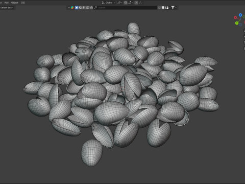 Pistachio Shell Pile Modelo 3D