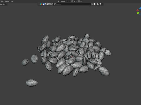 Pistachio Kernel pile 3D 模型