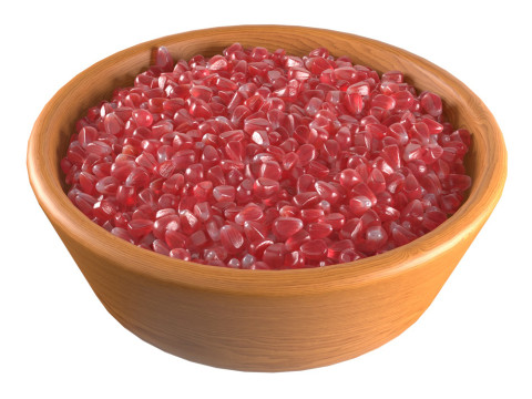 Pomegranate seed Bowl 3D मॉडल