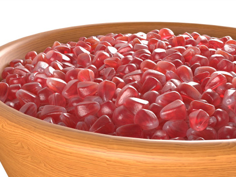 Pomegranate seed Bowl 3D Model