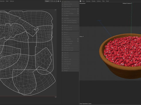 Pomegranate seed Bowl 3D Model