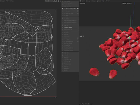 Pomegranate seed pile 3D Model