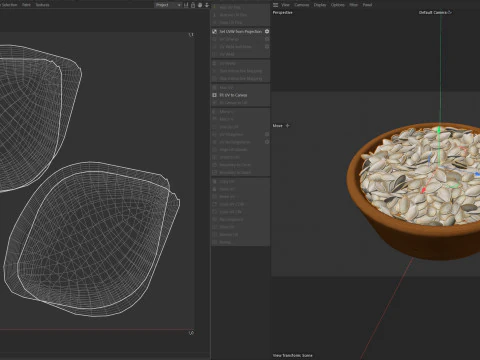 Pumpkin seed bowl 3D Model